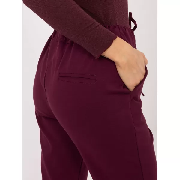  Dámské kalhoty FACTORY PRICE IT-SP-FL7690.64 BURGUNDY 