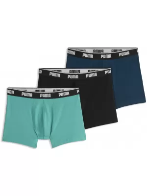 Pánské boxerky PUMA MEN BOXERS 3P 94713011 GREEN COMBO