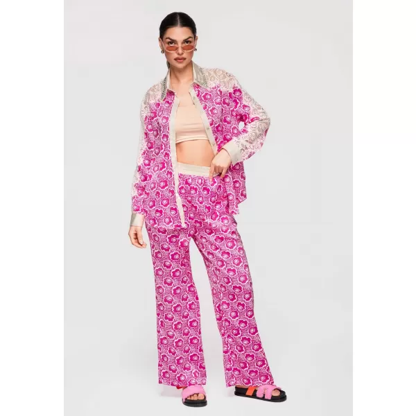  Dámská košile LARICA OW-SH-E0023 FUCHSIA 