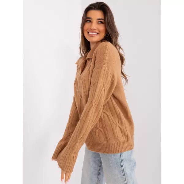  Dámský svetr WOOL FASHION ITALIA AT-SW-2349-2.27 CAMEL 
