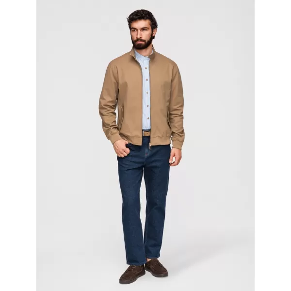  Pánská bunda OMBRE OM-JANP-0326 LIGHT BROWN 