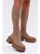 Dámské kozačky BOTO 9671A-1 KHAKI