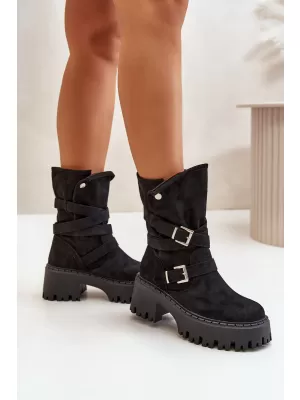 Dámské kotníkové boty BOTO QH7825/DA185 BLACK