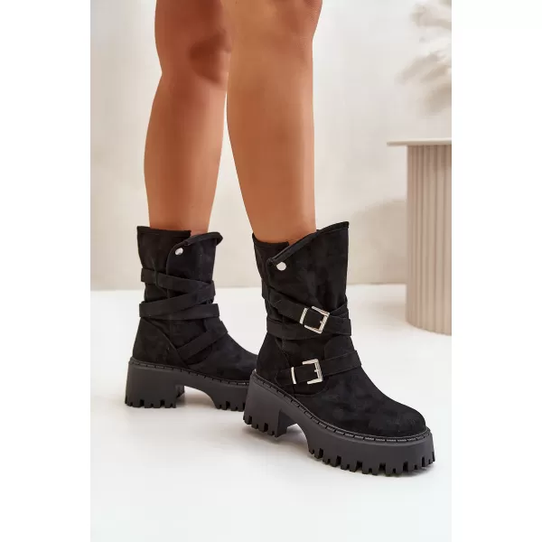  Dámské kotníkové boty BOTO QH7825/DA185 BLACK 