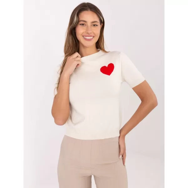  Dámský svetr FACTORY PRICE IT-SW-93007.26 LIGHT BEIGE 