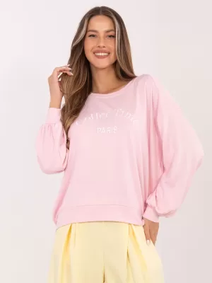 Dámská mikina RUE PARIS RV-BL-A1220.11 BRIGHT PINK