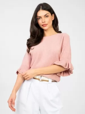 Dámský svetr ITALY MODA IT-SW-99244.65 DARK PINK