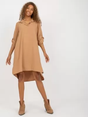Dámské šaty ITALY MODA DHJ-SK-16328.33 CAMEL