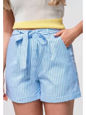 Dámské kraťasy OMBRE OW-ST-E0005 LIGHT BLUE