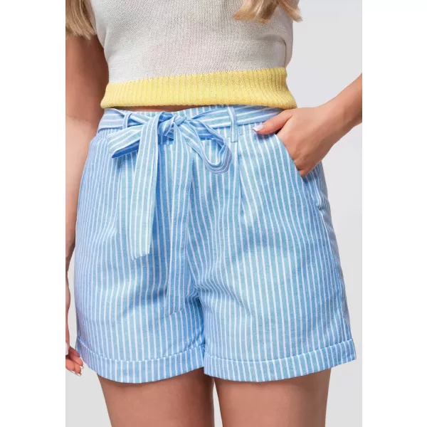 Dámské kraťasy OMBRE OW-ST-E0005 LIGHT BLUE 