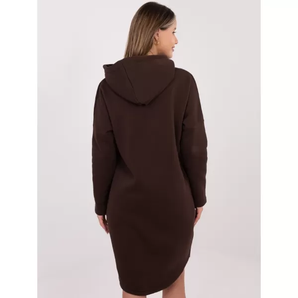 Dámská mikina RUE PARIS RV-BL-4858-1.99P DARK BROWN 