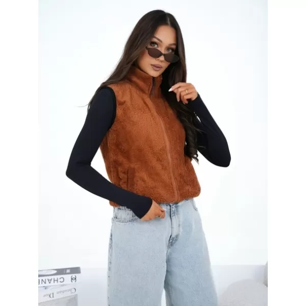  Dámská vesta FACTORY PRICE CS-KZ-BT1031.01 LIGHT BROWN 