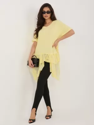 Dámské triko ITALY MODA IT-SK-81869.54 BRIGHT YELLOW