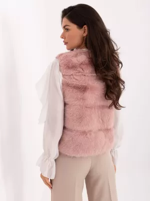 Dámská vesta WOOL FASHION ITALIA AT-KZ-2349.00P DARK PINK