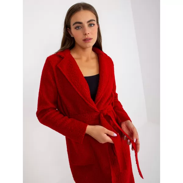  Dámský kabát OCH BELLA TW-PL-BI-5220.63 DARK RED 