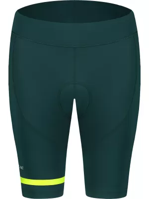 Dámské cyklistické šortky NORDBLANC SOLO NBSPL8087 TMAVĚ ZELENÁ