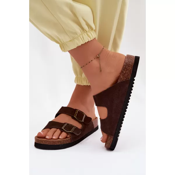  Dámské pantofle BOTO 2832 BROWN 