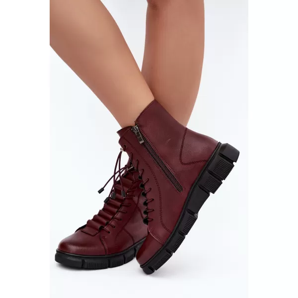  Dámské boty BOTO 26BT17-609 BURGUNDY 