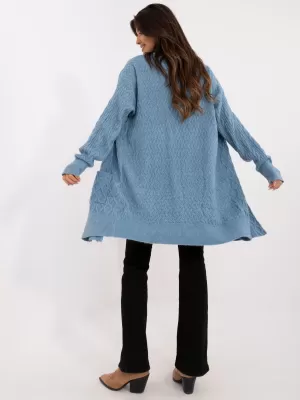 Dámský kardigan WOOL FASHION ITALIA AT-SW-2366.61 BLUE