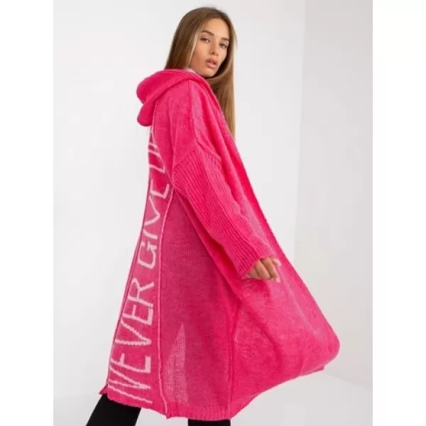  Dámský kardigan OCH BELLA TW-SW-BI-M56.35 FLUO PINK 