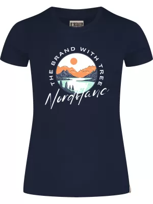 Dámské triko NORDBLANC STARLIGHT NBSLT8176 TMAVĚ MODRÁ