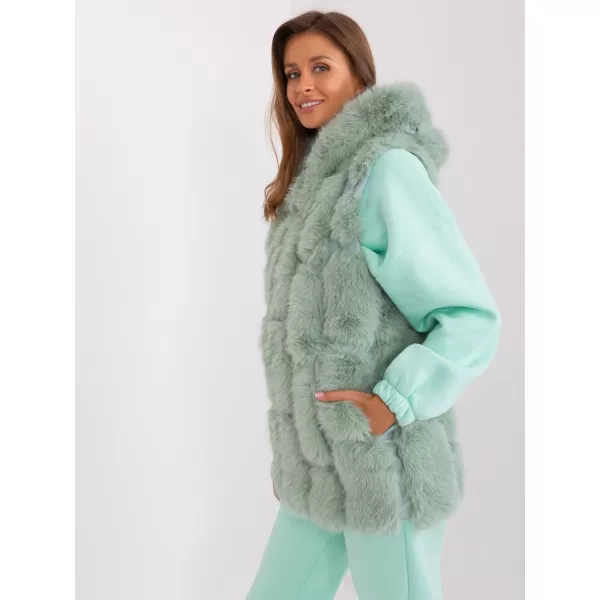  Dámská vesta WOOL FASHION ITALIA AT-KZ-2379.96P PISTACHIO 