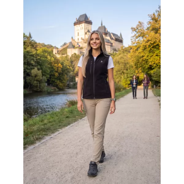  Dámská fleece vesta ALTISPORT ALW002525 ČERNÁ 