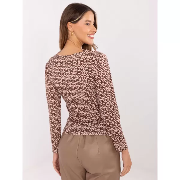  Dámská halenka RUE PARIS IT-BZ-20315.01 DARK BEIGE 