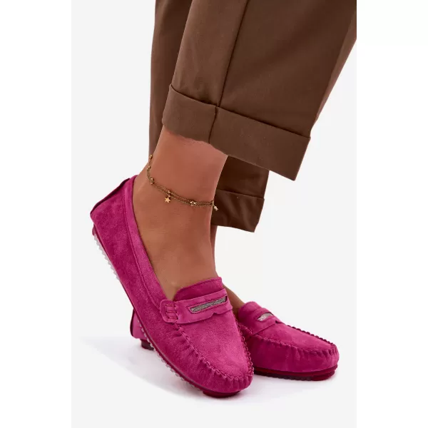  Dámské mokasíny S.BARSKI LR61-7029 FUCHSIA 