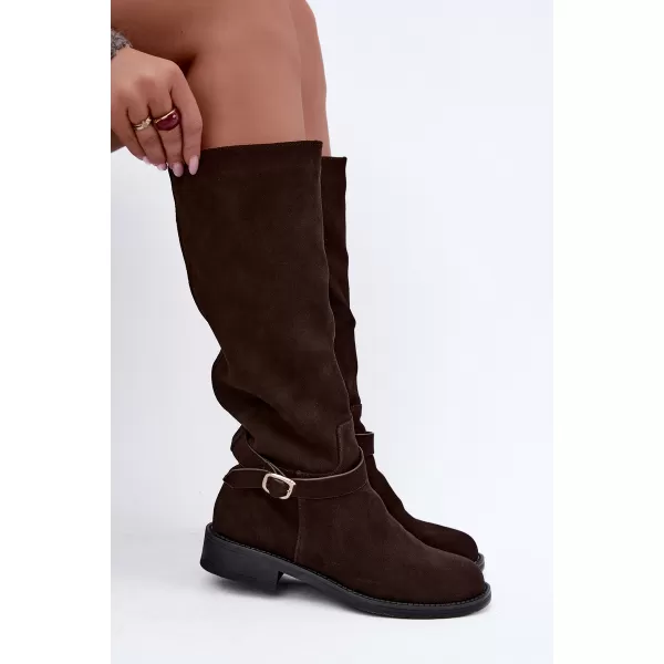  Dámské kozačky VINCEZA 89168 BROWN 