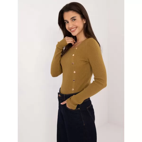  Dámský svetr WOOL FASHION ITALIA AT-SW-2332-2.62 OLIVE 