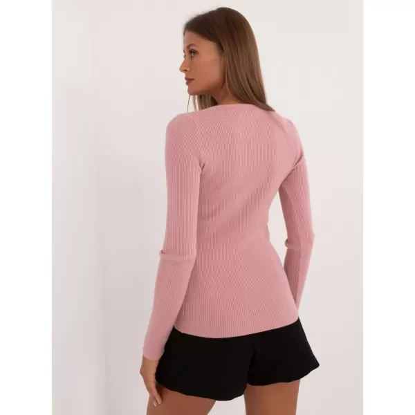  Dámský svetr WOOL FASHION ITALIA AT-SW-2332-2.65 DARK PINK 