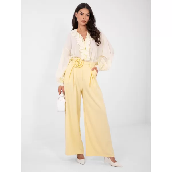  Dámské kalhoty RUE PARIS IT-SP-FL8569-1.06 BRIGHT YELLOW 