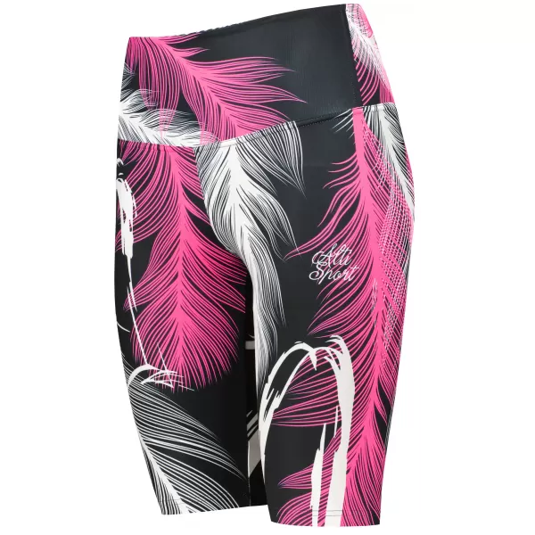 Dámské legíny nad kolena premium (nové velikosti) ALTISPORT VOJ/ALW001LEG06 černá/růžová 