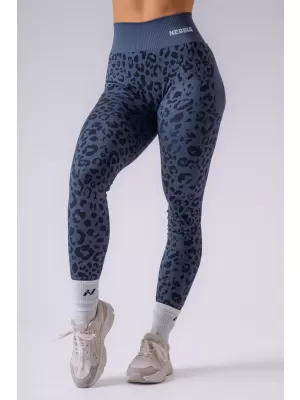 Dámské legíny NEBBIA PRIMAL 849 DARK BLUE LEOPARD