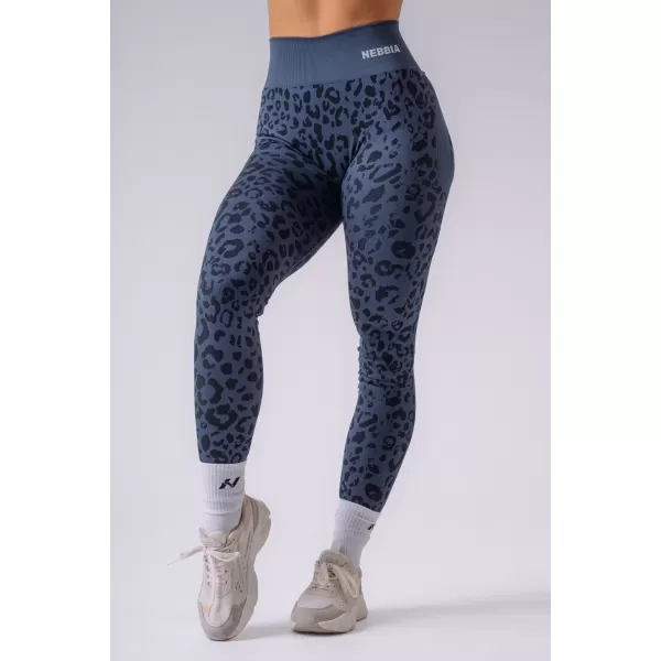  Dámské legíny NEBBIA PRIMAL 849 DARK BLUE LEOPARD 