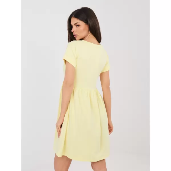  Dámské šaty RUE PARIS RV-SK-5672.03P BRIGHT YELLOW 