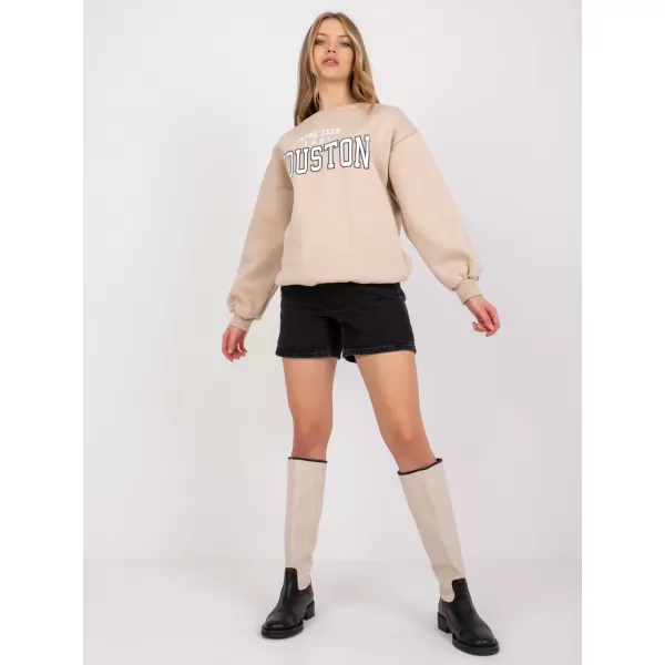  Dámská mikina EX MODA EM-BL-617-H.21X BEIGE 