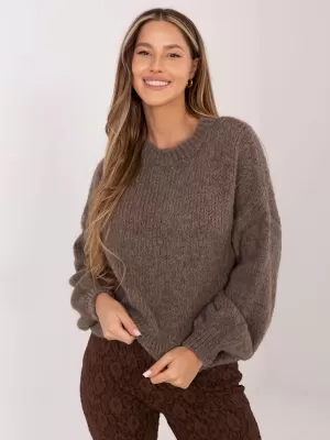 Dámský svetr ITALY MODA MI-SW-1909.68 DARK BEIGE