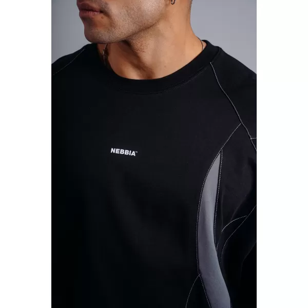  Oversized pump cover tričko NEBBIA PRIMAL 871 BLACK 