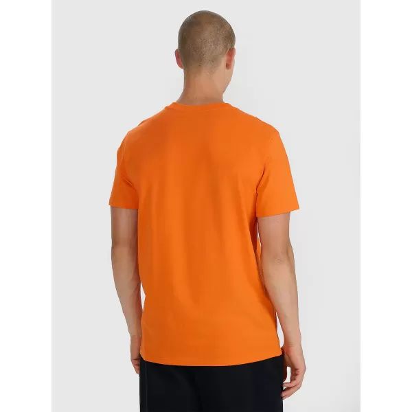  Pánské triko 4F 4FWAW25TTSHM2372 ORANGE 