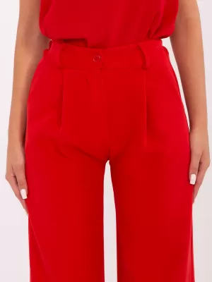 Dámské kalhoty ITALY MODA DHJ-SP-15679-1.35X RED