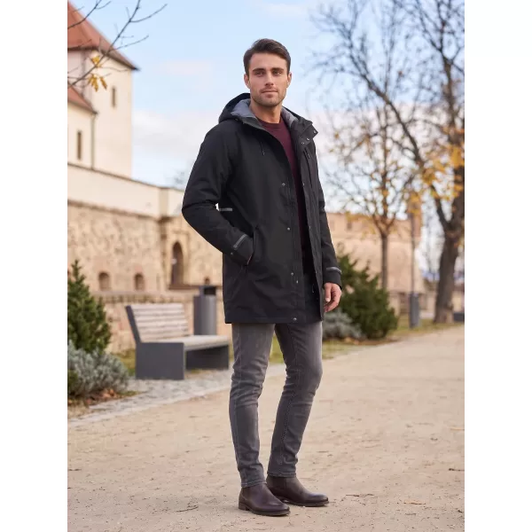 Pánský nepromokavý kabát ALPINE PRO PERFET 2 BLACK 
