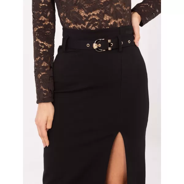 Dámská sukně RUE PARIS IT-SD-FL7393-1.16 BLACK 