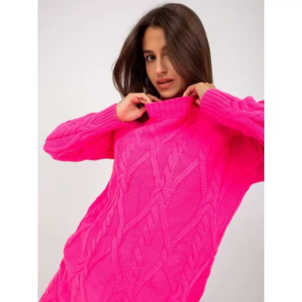  Dámský svetr RUE PARIS LC-SW-8012.88P FLUO PINK 