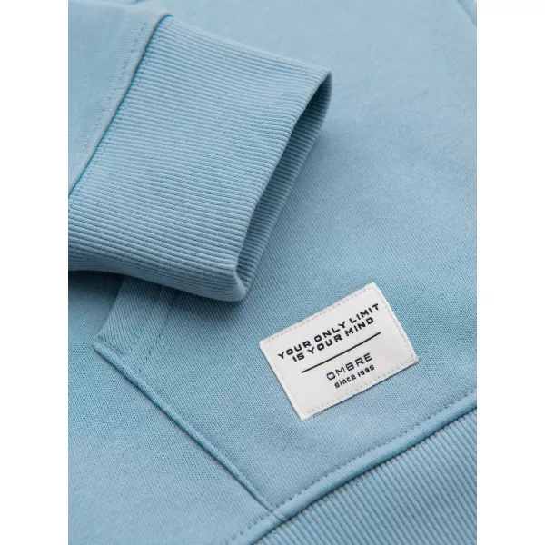  Pánská mikina OMBRE OM-SSBZ-0272 BLUE 