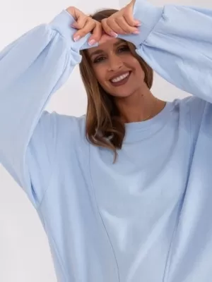 Dámská mikina EX MODA EM-BL-716.14 LIGHT BLUE