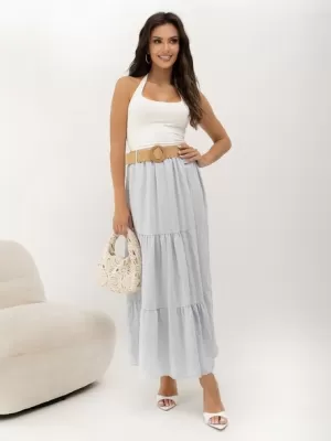 Dámská sukně ITALY MODA MO-SD-25013.48 LIGHT GREY