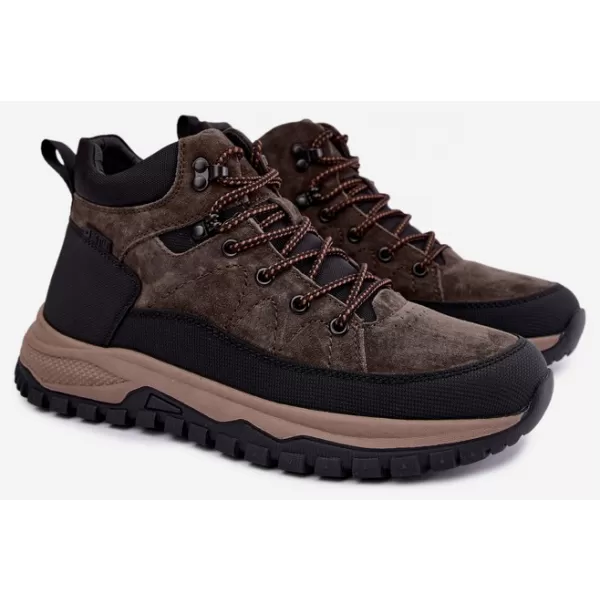  Pánské zimní boty BIG STAR UU174248 DARK BROWN 