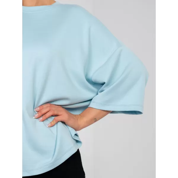  Dámská halenka RUE PARIS RV-BZ-A1188.63 LIGHT BLUE 